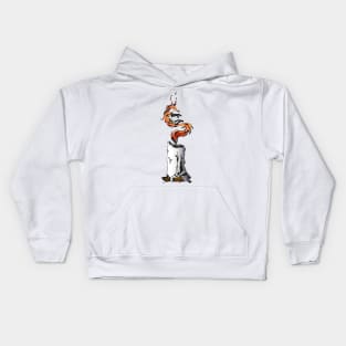 Candle Fire Fox (Wight Version) Kids Hoodie